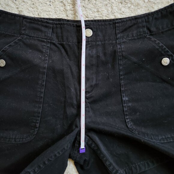 Vintage Calvin Klein Jeans Black Denim 90s Shorts Size 8 - Picture 15 of 16